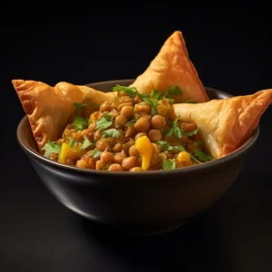 Chana Samosa / Samosa Chaat
